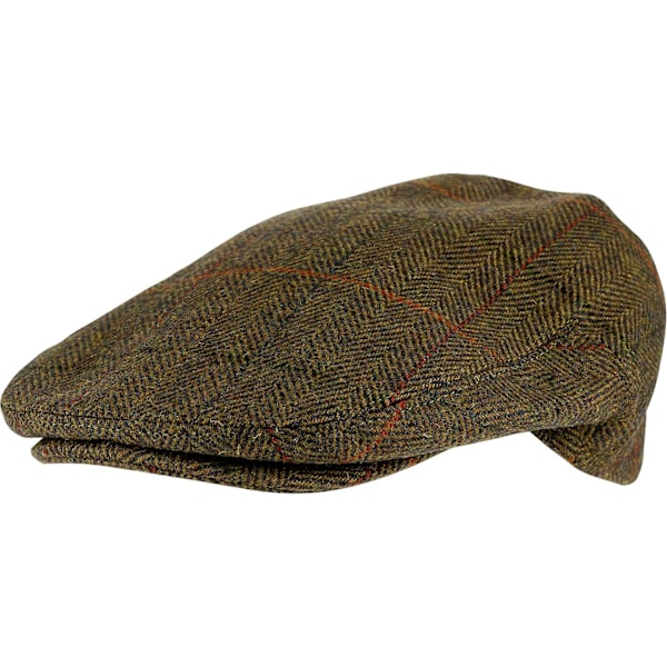 Uldblanding Patch Flat Cap - Vintage Stil
