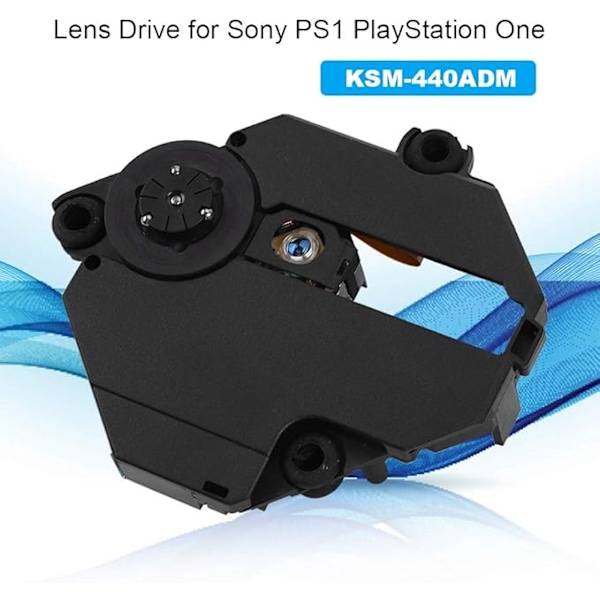 Optisk Drivverk Linse Reparasjonsdel KSM-440ADM, Diskleser Linse Drivverksmodul for Sony PS1 Playstation One for PS1 KSM-440ADM