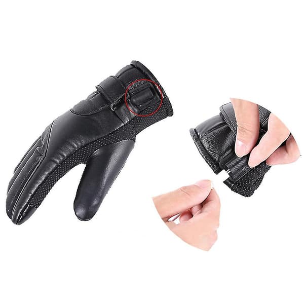 Motorcykel Elektriskt Uppvärmda Handskar Touch Screen Vinter Varma Vattentäta Vindtäta B-USB Adjustable temperature