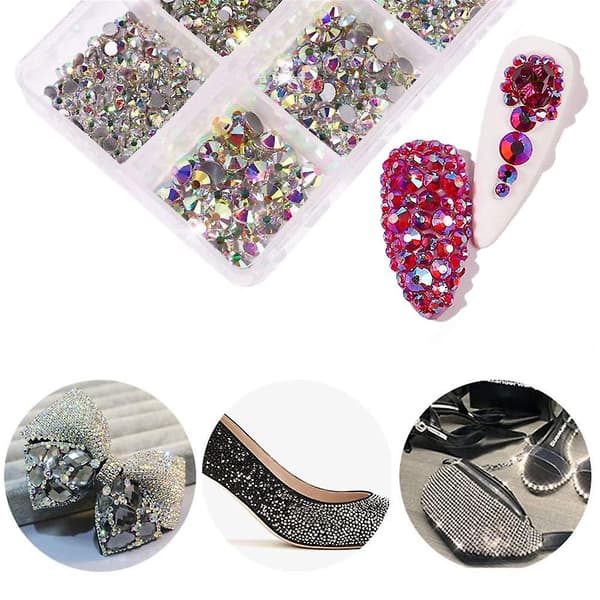 Flat Back Nail Art Krystallsteiner Krystall Flatback Steiner For Utsmykning Style 11
