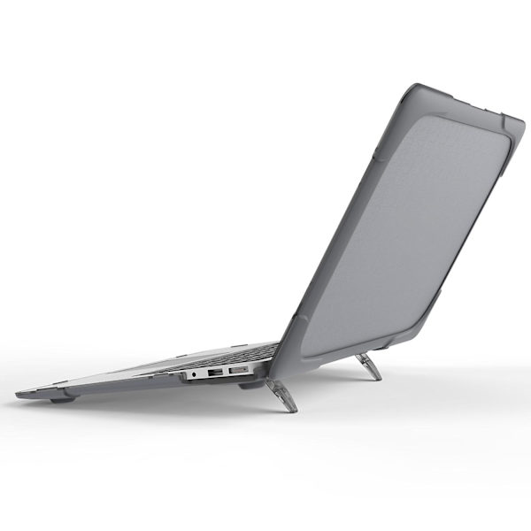 Kova PC Naarmuuntumaton Läppärikotelo MacBook Air 13\" A1466 / A1369 -malleille, Suojaava Kannettavan Tietokoneen Jalustakotelo Grey