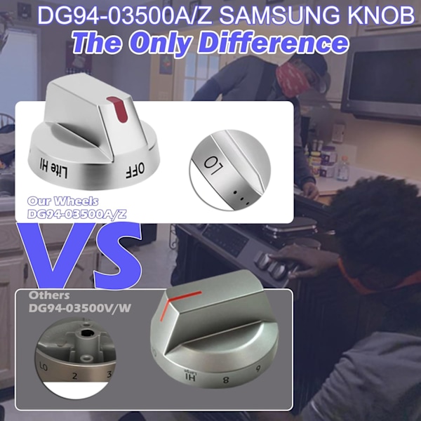DG94-03500A/Z(1ST) för Samsung Gasköksspakar Ersättningar, DG94-03500U för Samsung Ugnsspakar Ersättningar Kompatibel med NX60T8111SS