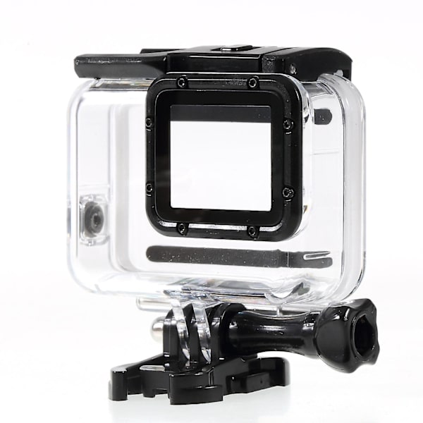 Vattentätt hus för GoPro Hero 7, med pekskärm på baksidan, vit / silver