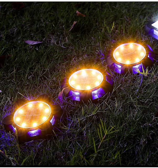 4 kpl Maavalaisimet 16 LED Vedenpitävät Ulkopuutarhavalot