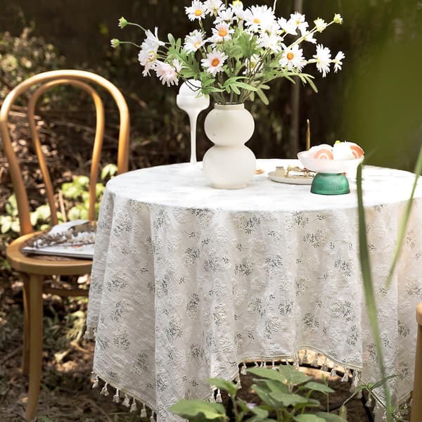 Bordsduk, Broken Garden, Bomulls- och linneduk, Dekorativ picknickduk
