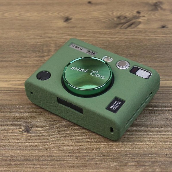 Kamera Mjukt skyddande cover för Fujifilm Instax Mini Evo, anti-scratch Stötsäkert case Green