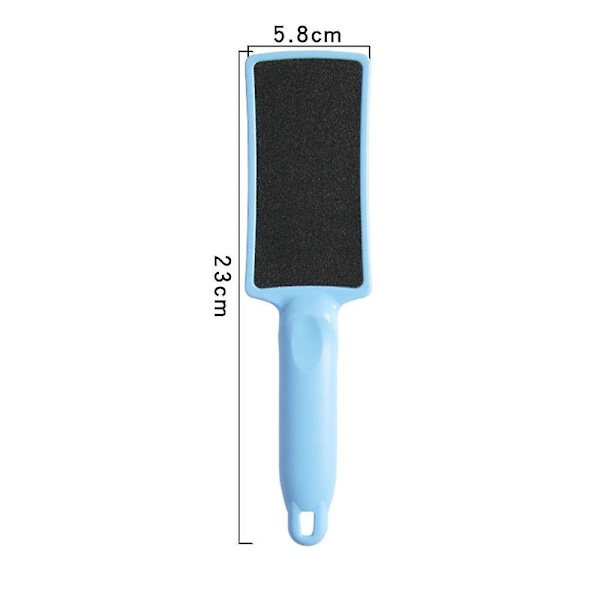 Fotfil Kit Fot Scrubber Fot Rasp Och Dubbelsidig Hälfil Pedikyrverktyg Callus Remover Square blue (pink OP)