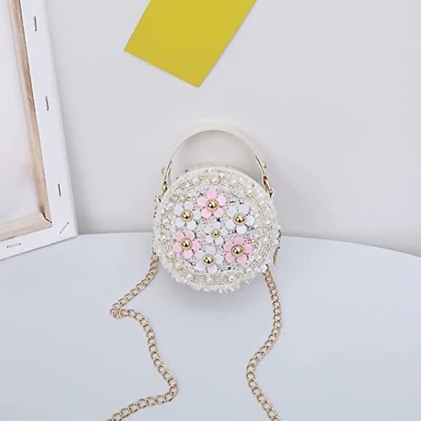 Lille Pigers Skuldertaske Småbørn Prinsesse Mini Crossbody Håndtaske Børn Kæde Lille Pung