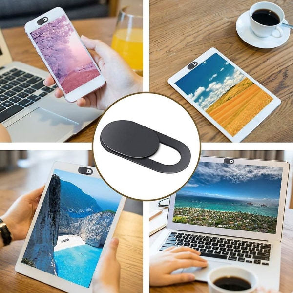 Webcam-suoja, kannettavan tietokoneen kameran suojus, erittäin ohut web-kameran suojus, yhteensopiva tietokoneen, kannettavan tietokoneen, Macbook Pron, älypuhelimen, PC:n ja matkapuhelinvarusteiden kanssa
