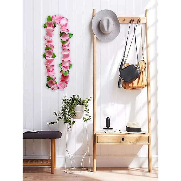 Heytea 12 kpl Havaiji Leis Seppele Silkki Keinotekoiset Kukat, Havaiji Leis Hula Tanssi Seppele Keinotekoiset Kukat Kaulalenkki Juhlakoristeisiin, Syntymäpäivä