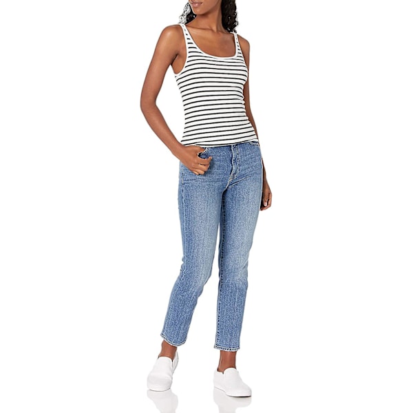Slim-fit tanktopp med tynne stropper for kvinner, 2-pakning Style 8 M