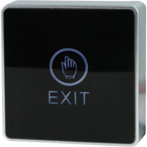 Touch Pad 12VDC NO/NC/COM Utgångsdörr Exit-knapp för Access Control med LED Kvadratisk Typ