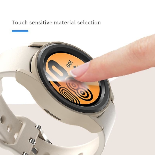 Anti-kollisions Mat Urkasse Til Samsung Galaxy Watch6 44mm, PC Hul Beskyttelsesramme Midnight Blue