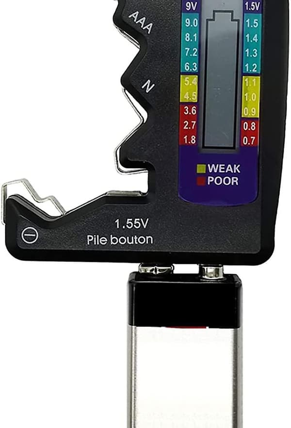 Digital Batteritester LCD til AA AAA N 1,5V Knapcellebatterier