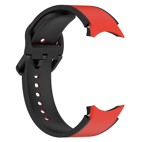 20mm Sport Watch Strap för Galaxy Watch4/5/6 40mm 44mm/Watch6 Classic 43mm 47mm/Watch 5 Pro 45mm Red Black
