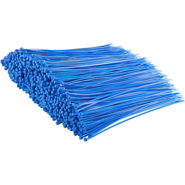 Små Lilla Kabelbinder, 100mm X 2.5mm, Bulkpakke Med 1000, 4\" Premium Nylon Blue 300mmx3.6mm