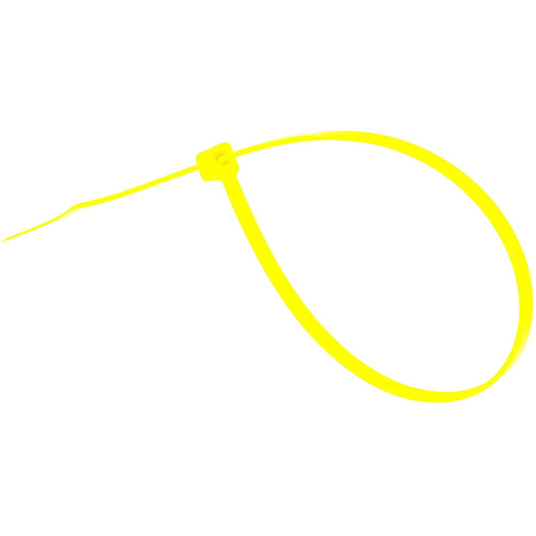Små lilla kabelbinder, 100 mm x 2,5 mm, bulkpakke med 1000, 4\" Premium nylon Yellow 300mmx3.6mm