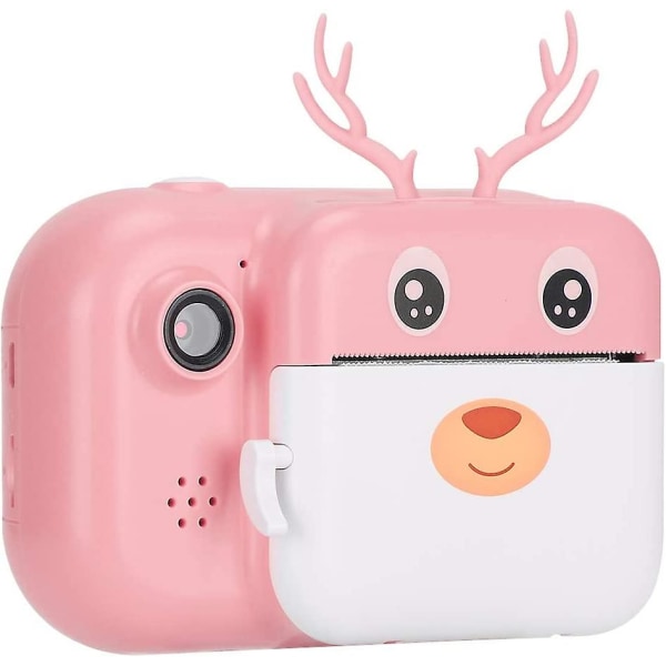 Kids Instant Print Camera Digital Creative Print Camera Children S Selfie Camera Thermal 1080p Kids Video Camera Toy With USB 24in 16g Twin Lens For G pink