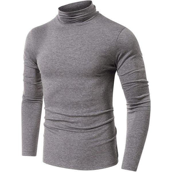 Herre Basic Rullekrave Top Jumpere Slim Fit Langærmet Pullover Rullekrave