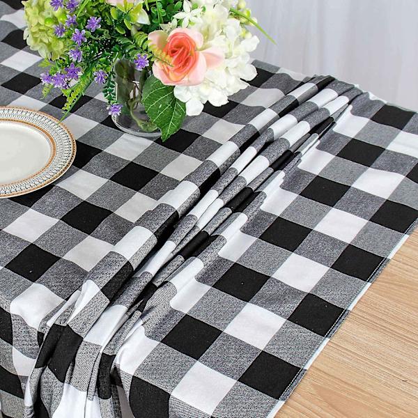 1.37m*2m Rutete Duk Rektangulær - Flekkbestandig, Sølebestandig og Vaskbar Gingham Duk for Utendørs Piknik, Kjøkken og Høytidsmiddag,