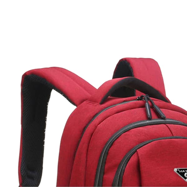 Stor Kapacitet Rygsæk Herre Laptop Rygsække Oxford Sort Solid Gymnasie Elevtasker Red
