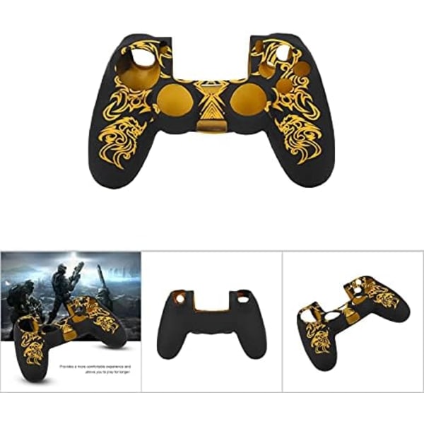 Silikone Controller Skin til PS4, Silikone Beskyttelsescover Anti-Slip Gaming Controller Case Erstatning til PS4 Gamepad Controller Skin Cover
