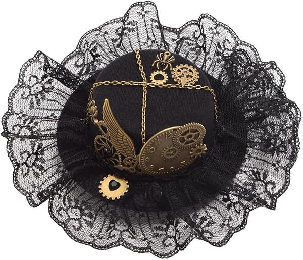 Naisten Mini Steampunk Pyöreä Hattu