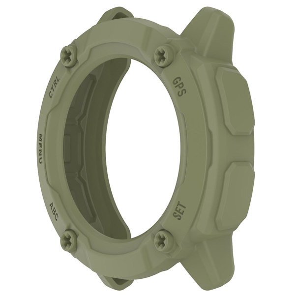 Anti-Fall TPU Hollow Cover för Garmin Instinct 2X, Quick Release Sports Watch Case Cover Jungle Green
