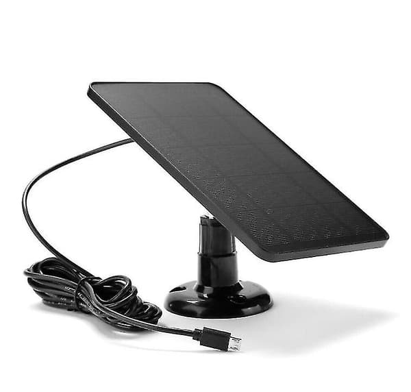 Solcellepanel for Ring Spotlight Camera/Stick Up Cam Batterilader 10W Effekt White