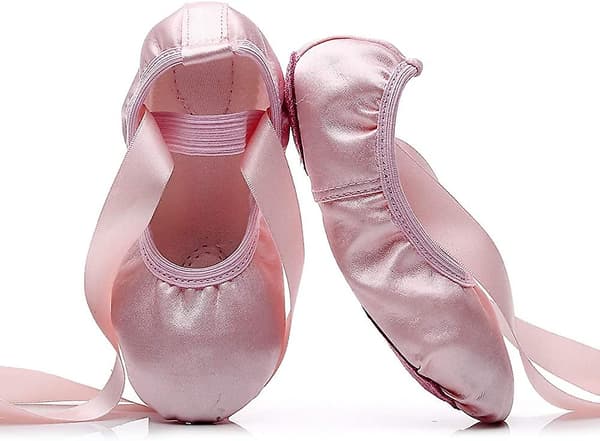 Balletsko til Acsergery piger, børn og voksne, split-sål, satin dansesko, gave