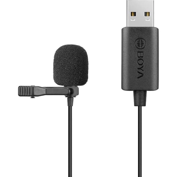 USB Lavalier Mikrofon 4m Kabel Plug and Play Mikrofon for Vlogging Live Streaming