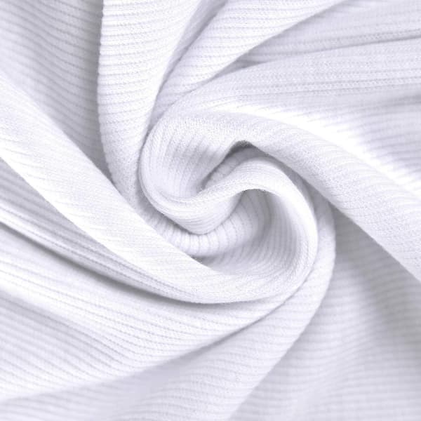 Dame V-hals Ribstrikket Langærmet Skjorte Tætsiddende Basic Slim Strik Top S