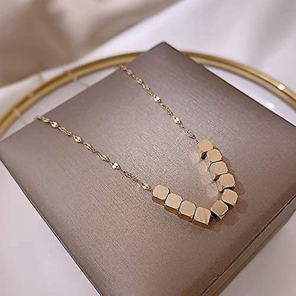 Halsband, kubhalsband i rostfritt stål, hängande chokerhalsband Snygga smycken för kvinnor
