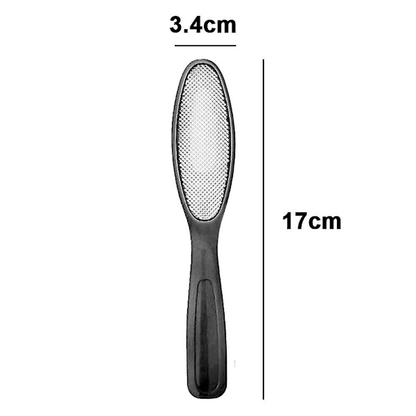 Fotfil, pimpsten för fötter, bästa fotvårdsverktyg i metall för att ta bort hård hud. Goose Egg Brush - Black