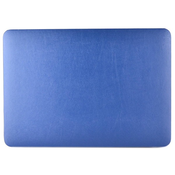 Enkelsidig PU-läderbelagd PC - cover för MacBook Pro 16" (2019) (A2141) med ihålig botten Dark Blue