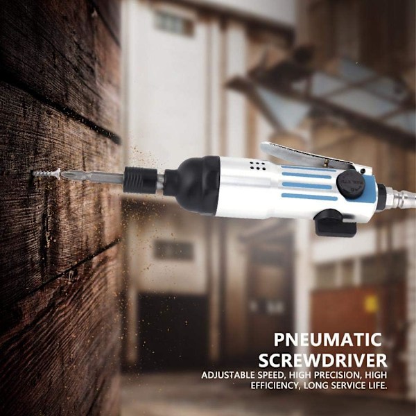 Pneumatisk skruvdragare, 1/4\" Luftdriven skruvdragare Rak Pneumatisk Luftdriven Skruvdragare Vändbar Typ Industriell Skruvdragare, 9000rpm Pneumatisk Luft