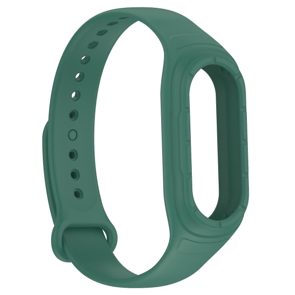 Ersättningsilikonrem för Xiaomi Smart Band 8, integrerat armband med fodral Green