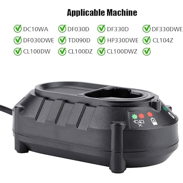 Lithium Batterioplader 10.8V 12V Hurtig Batterioplader til Makita Lithium Batterier 100-240V DC10WA DF030D(