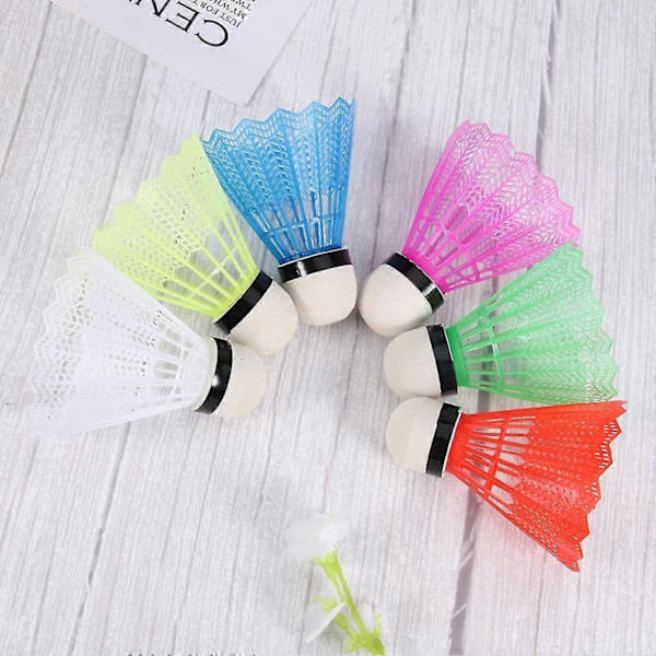 Svettdräkt Badmintonset för Bakgårdar, Pack med 12 Nylon Shuttlecocks Hög Badminton för Badmintonträning Barnset