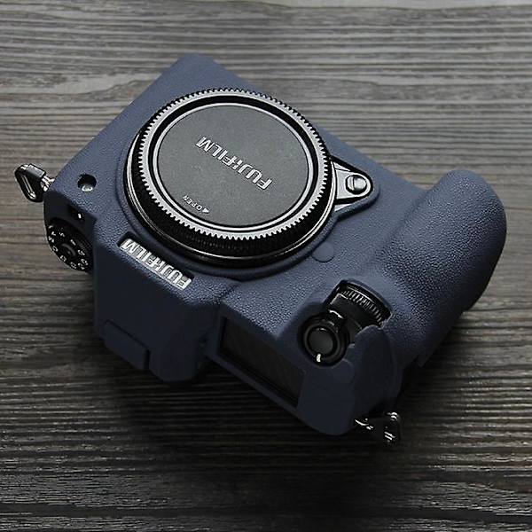 Blød Silikone Kamerahus Beskytter SLR Kamerahus Cover til Fujifilm GFX 50S II Navy Blue