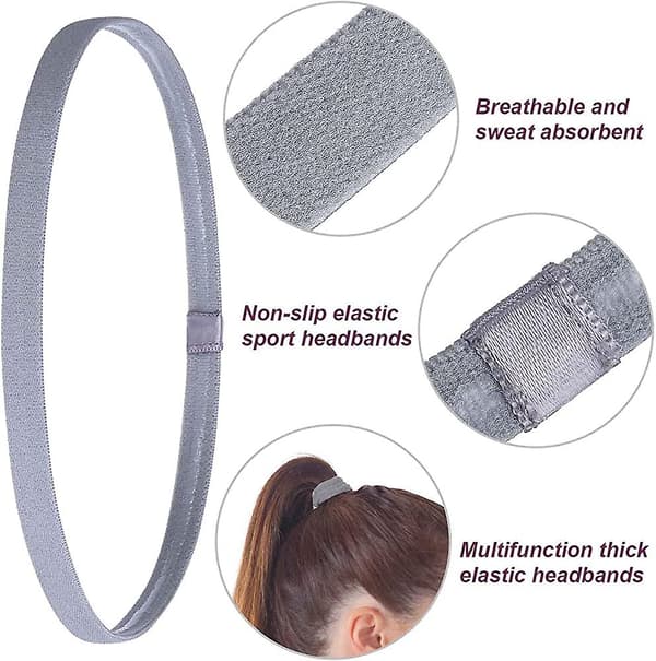 9 stk. Acsergery Gave Tykke Sklisikre Elastiske Sportshodebånd, Elastisk Silikon