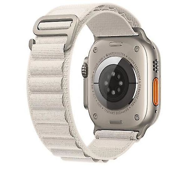 Alpine Loop -urheilunauha Apple Watch Ultra 49 mm:lle, sarjat 8, 7, 6 ja SE Beige 38 to 41mm