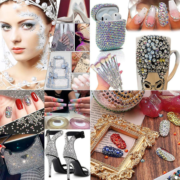 Fladryggede Rhinestones Krystal Fladryggede Sten Runde Krystal Rhinestones Til Håndværk light purple