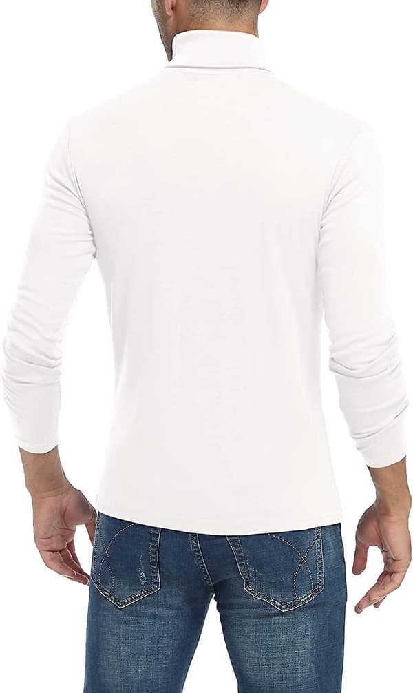 Herr tröja med polokrage, slim fit, långärmad
