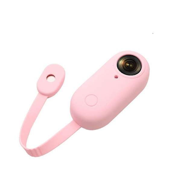 Antifall mjukt silikonfodral för Insta360 GO, bärbart kameraskydd med magnetisk design Pink