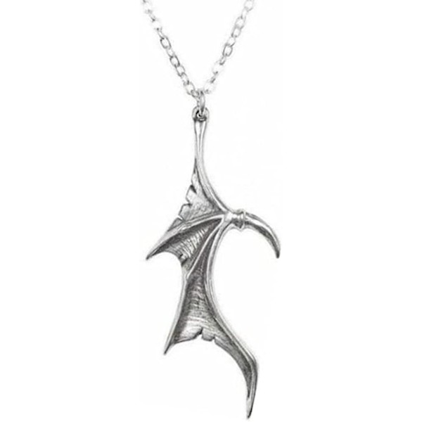 Chengxun Bat Wing Love Heart Stitching Par Halsband Batwing Hänge Smycken Vänskap Familj  Acsergery Present
