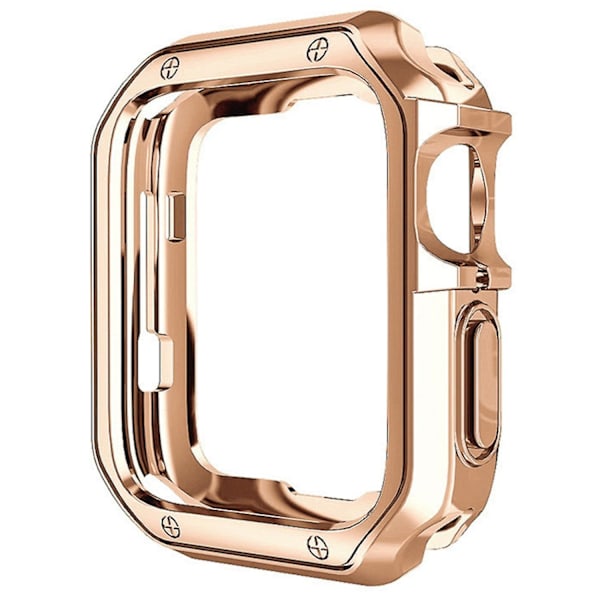 TPU watch för Apple Watch Series 7/8 41mm, Skydd för watch med snabbkoppling Rose Gold