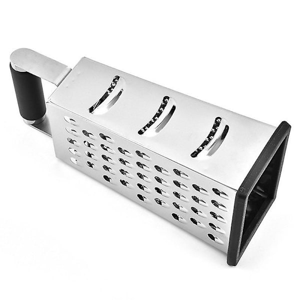 Profesjonell Rivjern, Rustfritt Stål Med 4 Sider, Best For Parmesan, Grønnsaker, Ingefær, Tre Hull