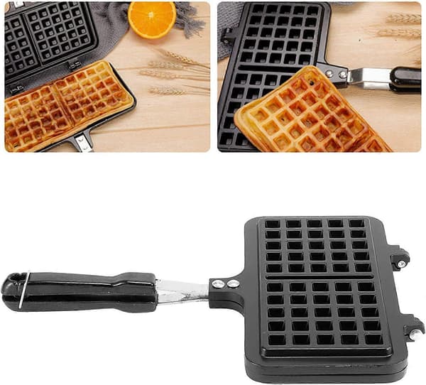 Vaffeljern Bakeform, Bærbar Non-stick Vaffelmaker Egg Vaffelform