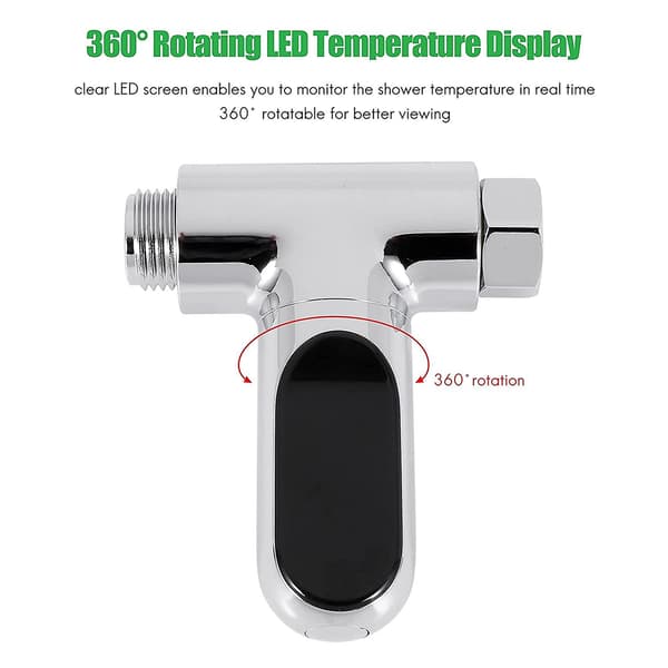 Display Skärm Led Hushålls Vattenmätare Termometer Flöde Automatisk Generator